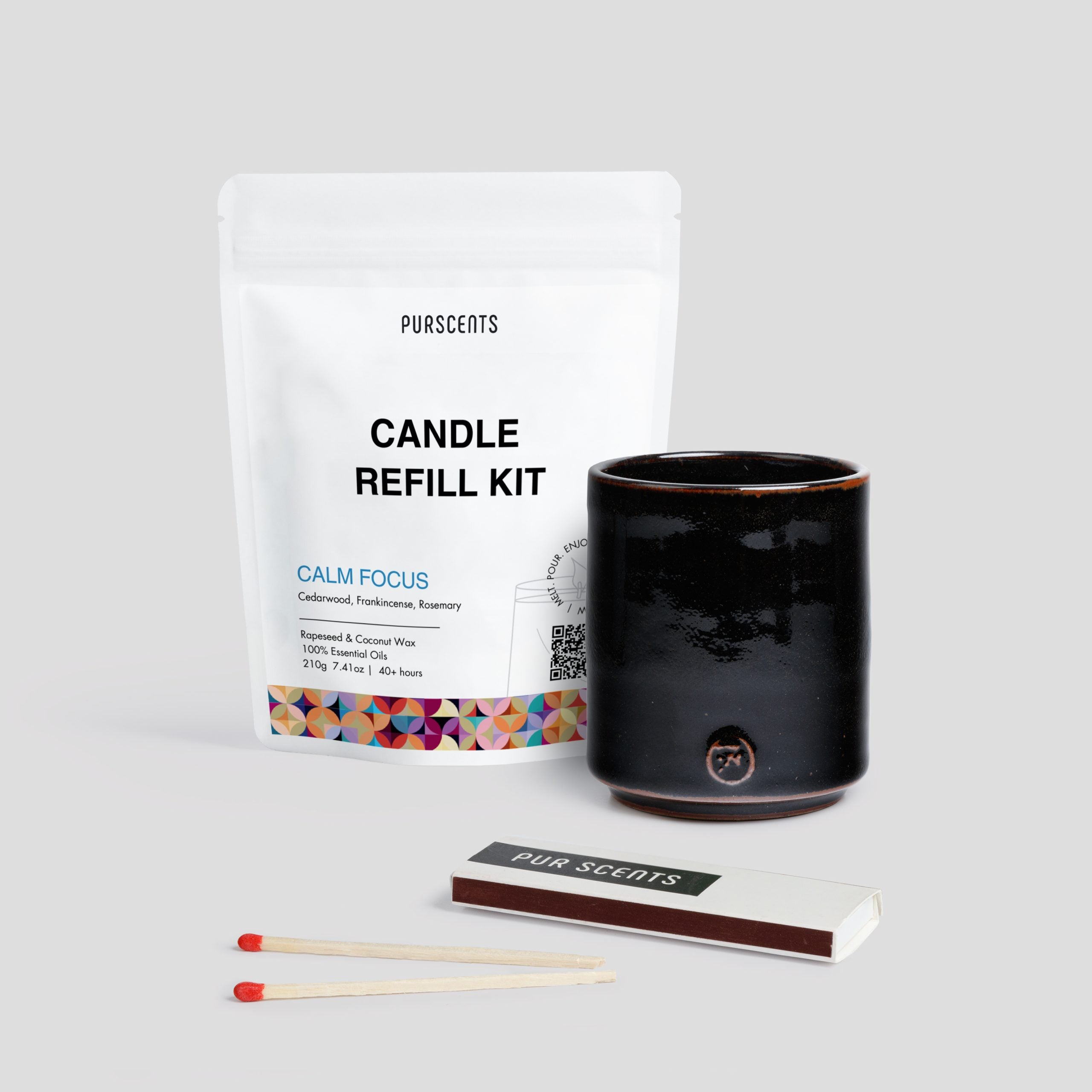 Candle Refill Starter Set - Ebony image 0 Main image