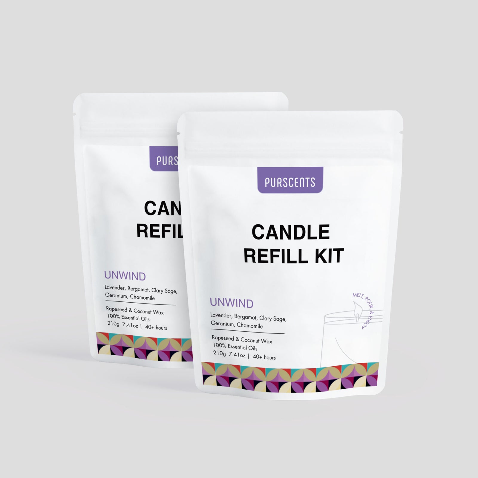 Melt & Pour Candle Refill Kit - Duos - Unwind image