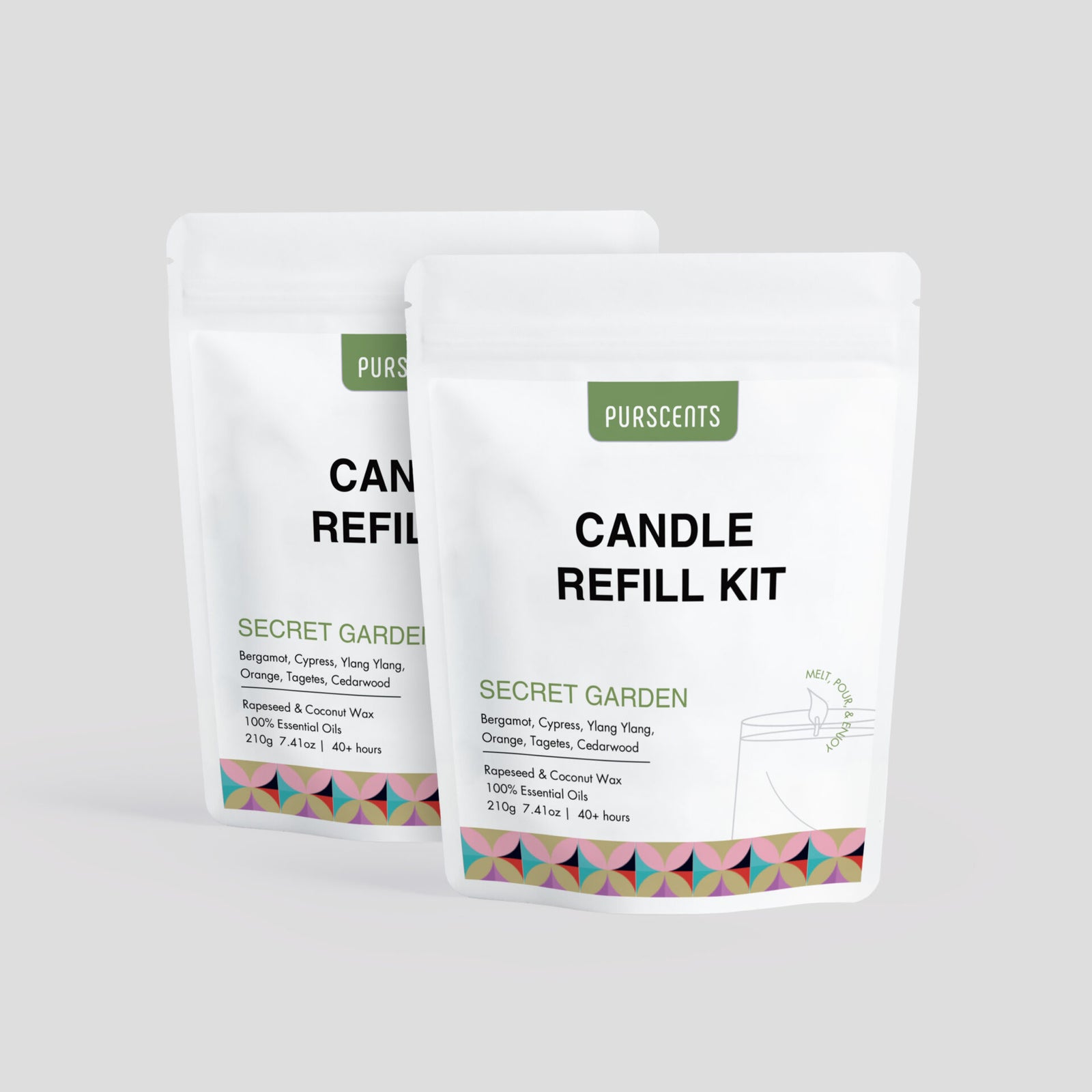 Melt & Pour Candle Refill Kit - Duos - Secret Garden image